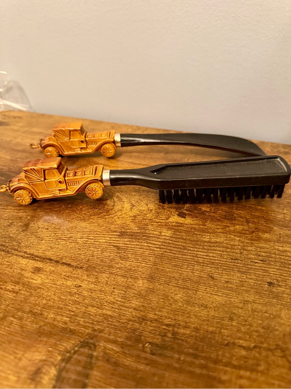 Vintage Giftco Model T Automobile Shoe Horn Brush Set Hong Kong Men’s Valet MCM